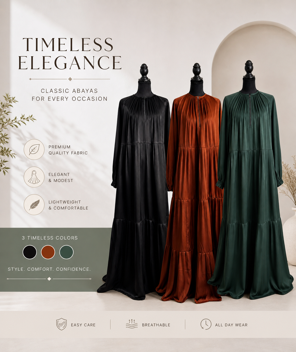 Sabirah Tiered Abaya