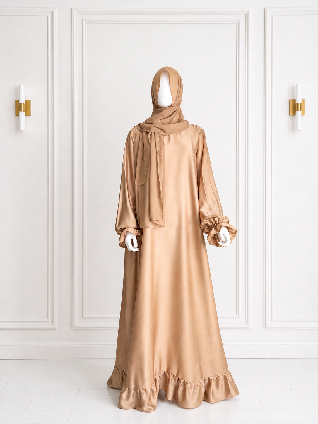 Sakinah Ruffled Bottom Abaya