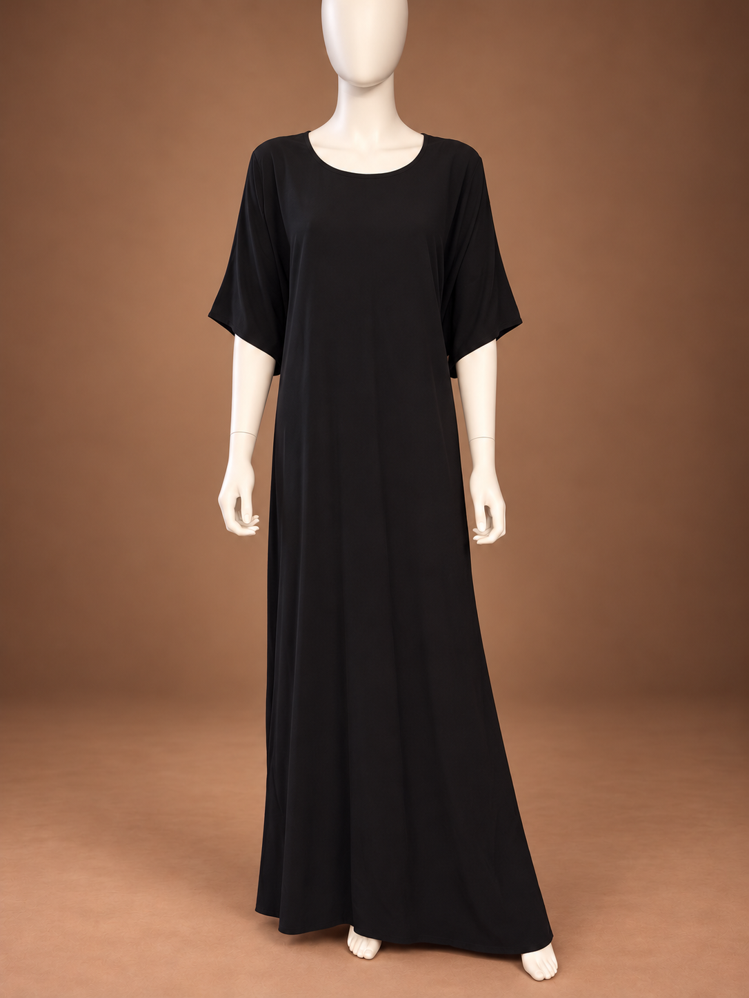 Plain Inner Dress - Black – Layan Abaya Studio