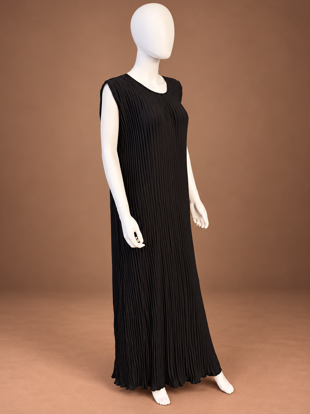 Safaa Pleated Inner Dress - Black