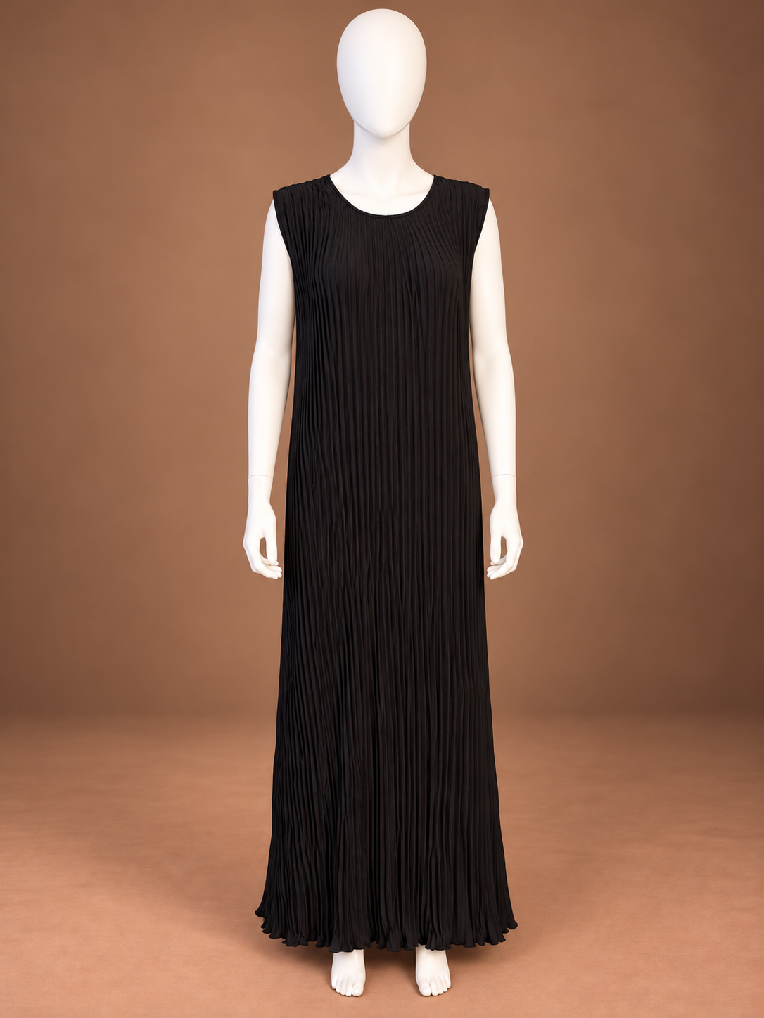 Safaa Pleated Inner Dress - Black