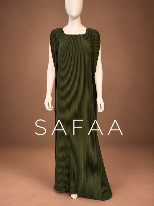 Safaa Sleeveless Underdress - Olive Green